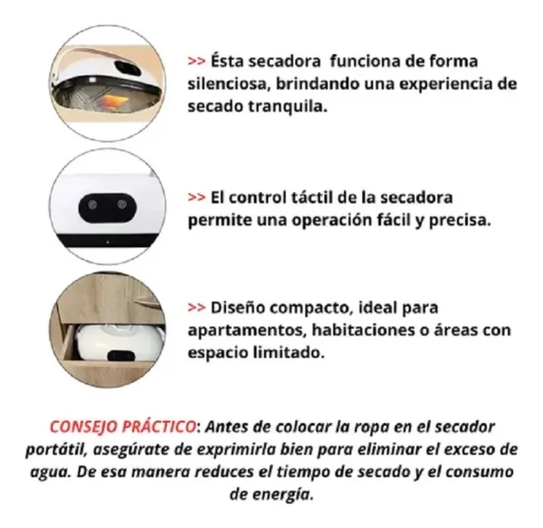 Secadora Inteligente Portatil