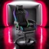 Silla gamer con luces LED