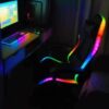 Silla gamer con luces LED
