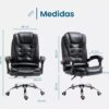 Silla de oficina ergonómica con masajes