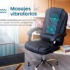 Silla de oficina ergonómica con masajes