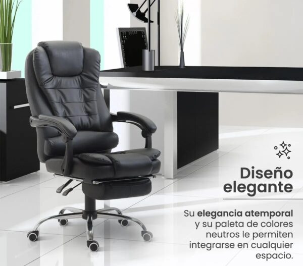 Silla de oficina ergonómica con masajes